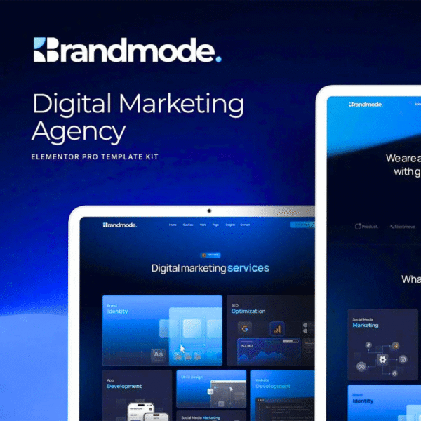 Brandmode – Digital Marketing Agency Elementor Pro Template Kit
