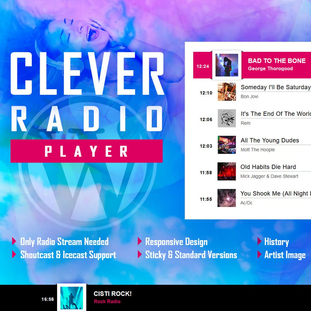 CLEVER - HTML5 Radio Player With History WP Plugin