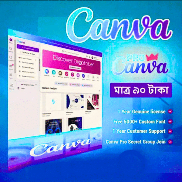 ক্যানভা প্রিমিয়াম একাউন্ট – অবিশ্বাস্য দামে EDU Subscription