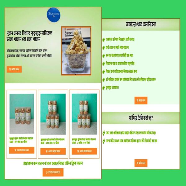 Coconut Chips – Cartflows Landing Page for Quick Sales!