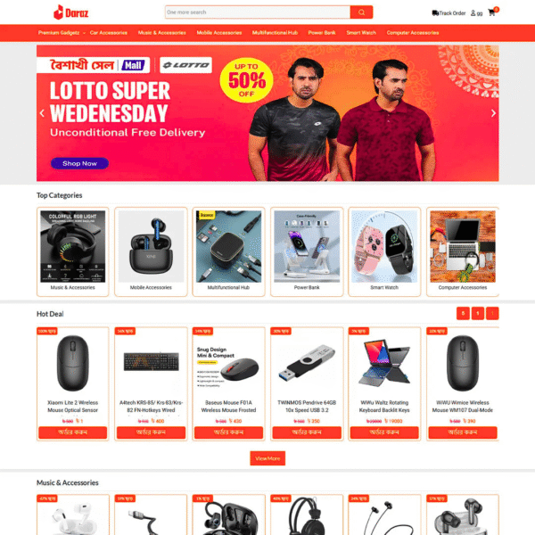 Daraz Laravel Script Website – Premium E-commerce Solution
