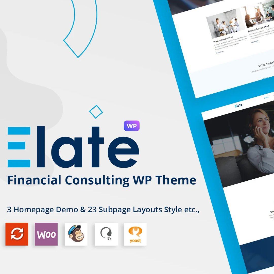 Elate | Financial Consulting WordPress Theme
