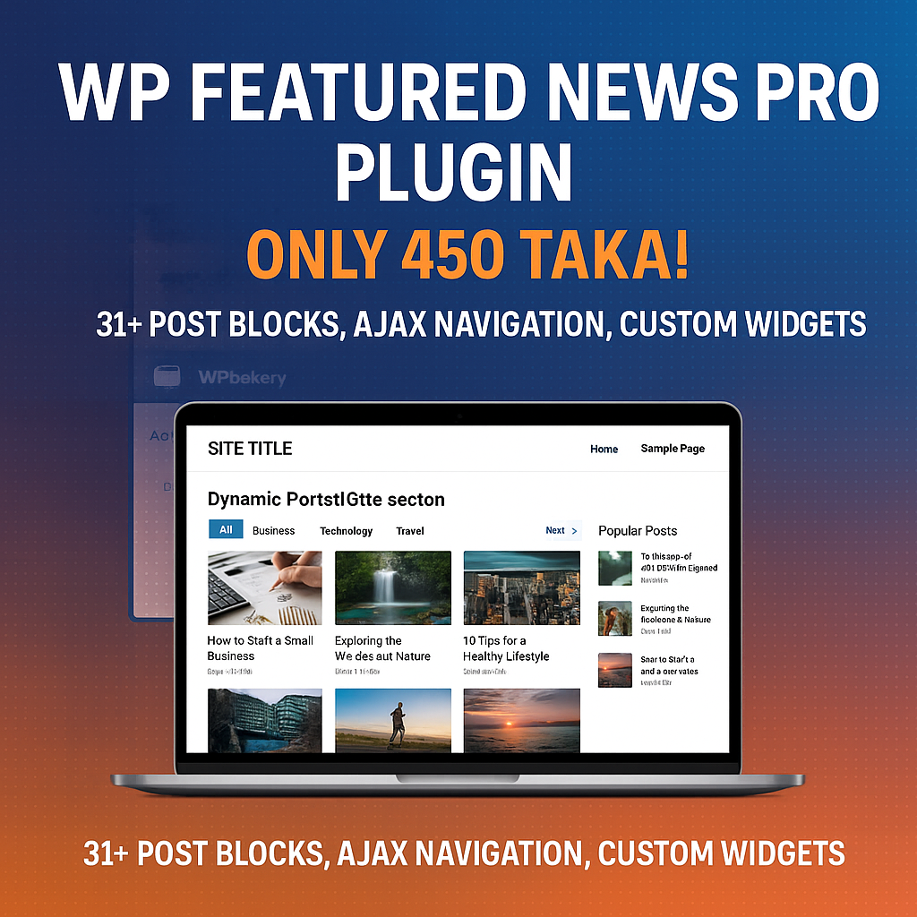 WP Featured News Pro: Custom Post Listing & Blocks Plugin